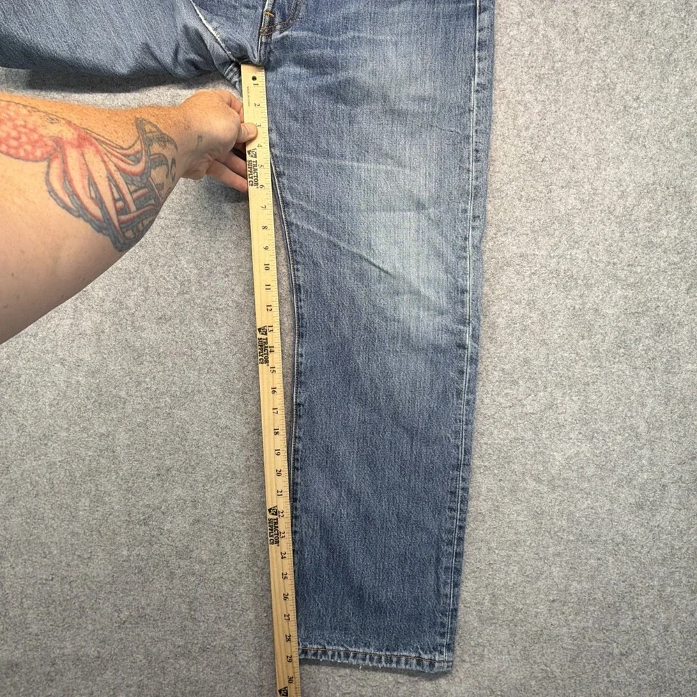 Levi's 501 Jeans Mens 36x30 Blue Denim Straight Leg Button Fly Made In Mexico
